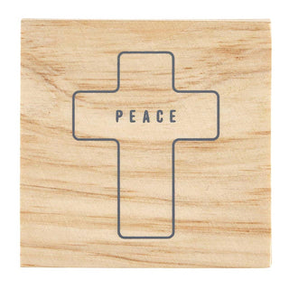 Face to Face Ceramic Ornament - Cross - Peace