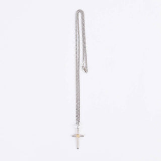 Necklace Cross Sterling 24"