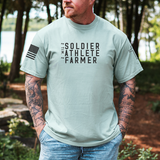 Soldier Athlete Farmer Men's Graphic T-Shirt