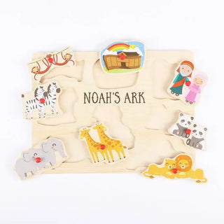 Puzzle Wood Peg Noah's Ark