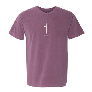 Good News Cross Comfort Colors Christian Crewneck T-Shirt Apparel