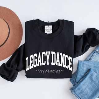 Custom Varsity Arched Mascot Team Sweatshirt (Min 3)