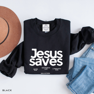 Jesus Saves Crewneck Sweatshirt - July 2026 Collection