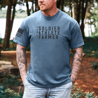 Soldier Athlete Farmer Men's Graphic T-Shirt