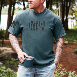 Soldier Athlete Farmer Men's Graphic T-Shirt