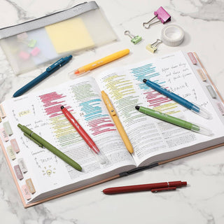 Vibrant No Bleed Bible Highlighters & Gel Pens Set