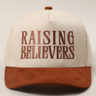 RAISING BELIEVERS Suede Two-Tone Trucker Hat