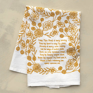Come Thou Fount Hymn Tea Towel
