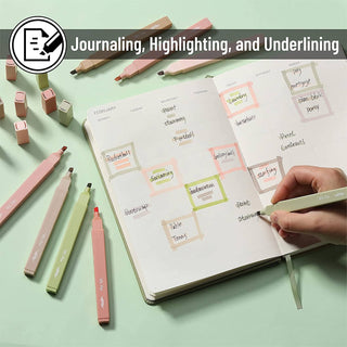 Mr. Pen Aesthetic Highlighters Set of 8 Chisel Tip