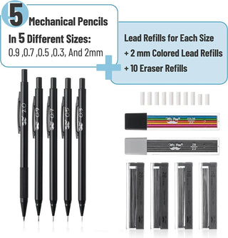 Metal Mechanical Pencils Precision Set