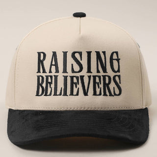 RAISING BELIEVERS Suede Two-Tone Trucker Hat