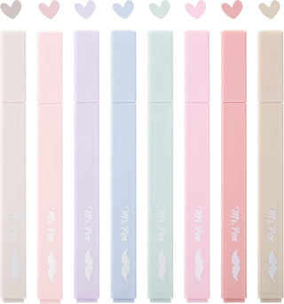 Aesthetic Highlighters, Pastel, 8 Pack