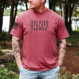 Soldier Athlete Farmer Men's Graphic T-Shirt