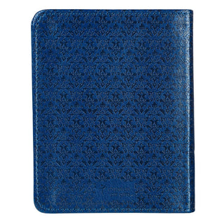 Faith's Checkbook Navy Blue Faux Leather One-Minute Devotion