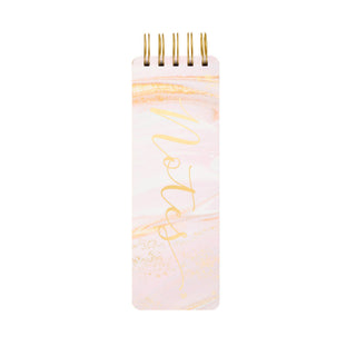 Spiral Memo Pad Pink Marble