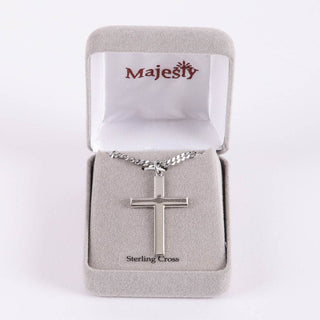 Necklace Cross - Sterling Silver - 24"