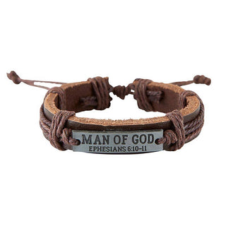 Filled Display - Adjustable Man of God Bracelet - 24 pcs