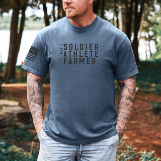 Soldier Athlete Farmer Men's Graphic T-Shirt