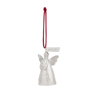 Mini Bell Angel Ornament - Peace
