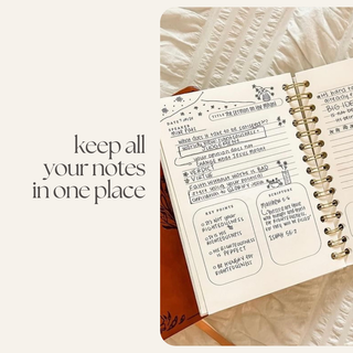 Church Notes Journal- White Spiral Linen- Christian Notebook