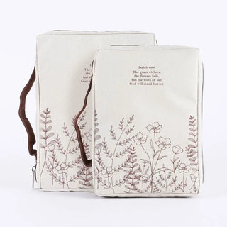 Canvas Bible Cover Isaiah 40:8, Size Large