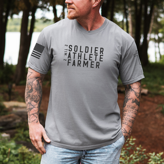 Soldier Athlete Farmer Men's Graphic T-Shirt