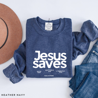 Jesus Saves Crewneck Sweatshirt - July 2026 Collection