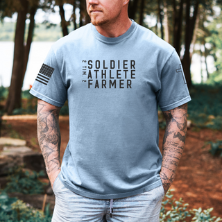 Soldier Athlete Farmer Men's Graphic T-Shirt