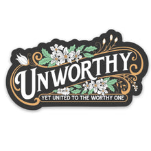 Unworthy Christian Bible Verse Vinyl Sticker