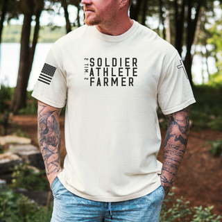 Soldier Athlete Farmer Men's Graphic T-Shirt