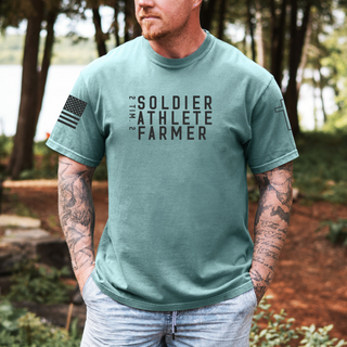 Soldier Athlete Farmer Men's Graphic T-Shirt