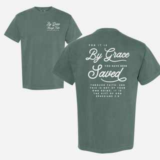 By Grace Through Faith Christian Graphic T-Shirt