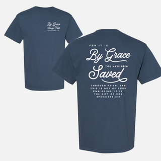 By Grace Through Faith Christian Graphic T-Shirt
