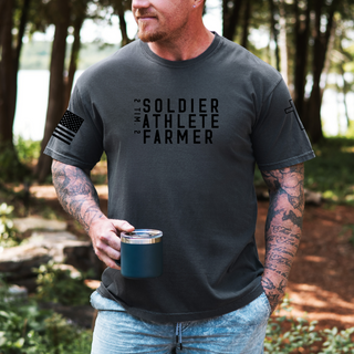 Soldier Athlete Farmer Men's Graphic T-Shirt