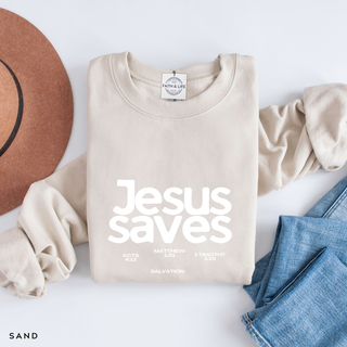 Jesus Saves Crewneck Sweatshirt - July 2026 Collection