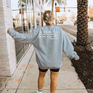 Ask Me Where My Hope Comes From Cozy Crewneck Sweatshirt