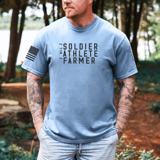 Soldier Athlete Farmer Men's Graphic T-Shirt