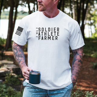 Soldier Athlete Farmer Men's Graphic T-Shirt