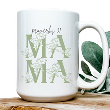 Proverbs 31 Mama 15oz Ceramic Mug in Multiple Color Options