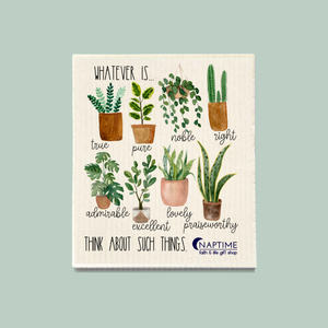Think About Such Things Plant Design Swedish Dishcloth