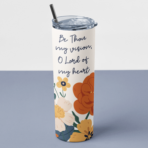 Be Thou My Vision Hymn Christian Stainless Steel Double Wall Vacuum Sealed Insulated 20oz. Travel Tumbler For Hot or Cold Beverages