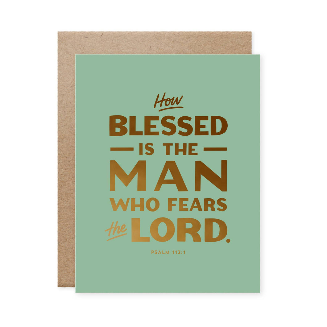 Man Who Fears the Lord Father's Day Card