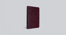 ESV Large-Print Thinline Bible--soft leather-look, mahogany