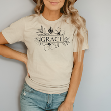 Floral Grace Tee Shirt in Multiple Color Options- Naptime Faithwear
