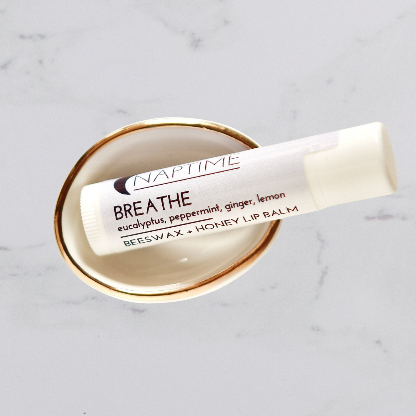 Breathe Beeswax + Honey Lip Balm - Peppermint, Eucalyptus, Lemon + Ginger
