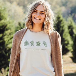 His Mercies Are New Every Morning Succulent Womens Graphic Tee Shirt