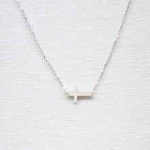 Horizontal Cross Necklace
