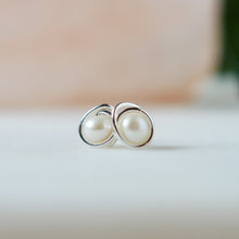 Sterling Silver Freshwater Pearl Stud Earrings