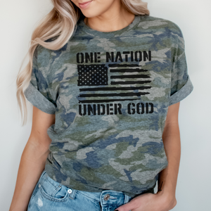 One Nation Under God T Shirt - Naptime Faithwear